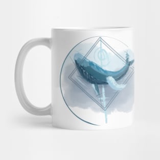 Abstract Whale Mug